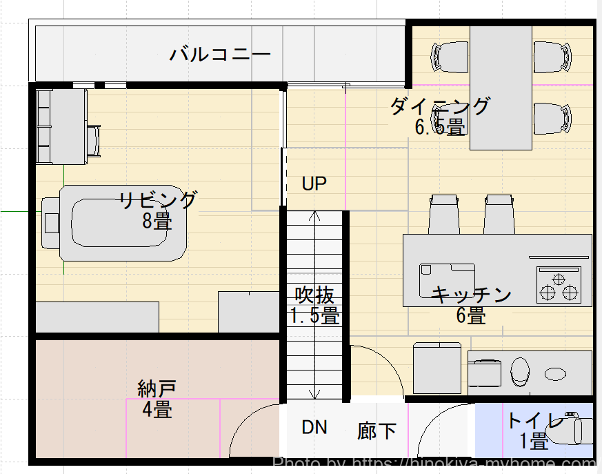 マイホームデザイナーで作った間取り