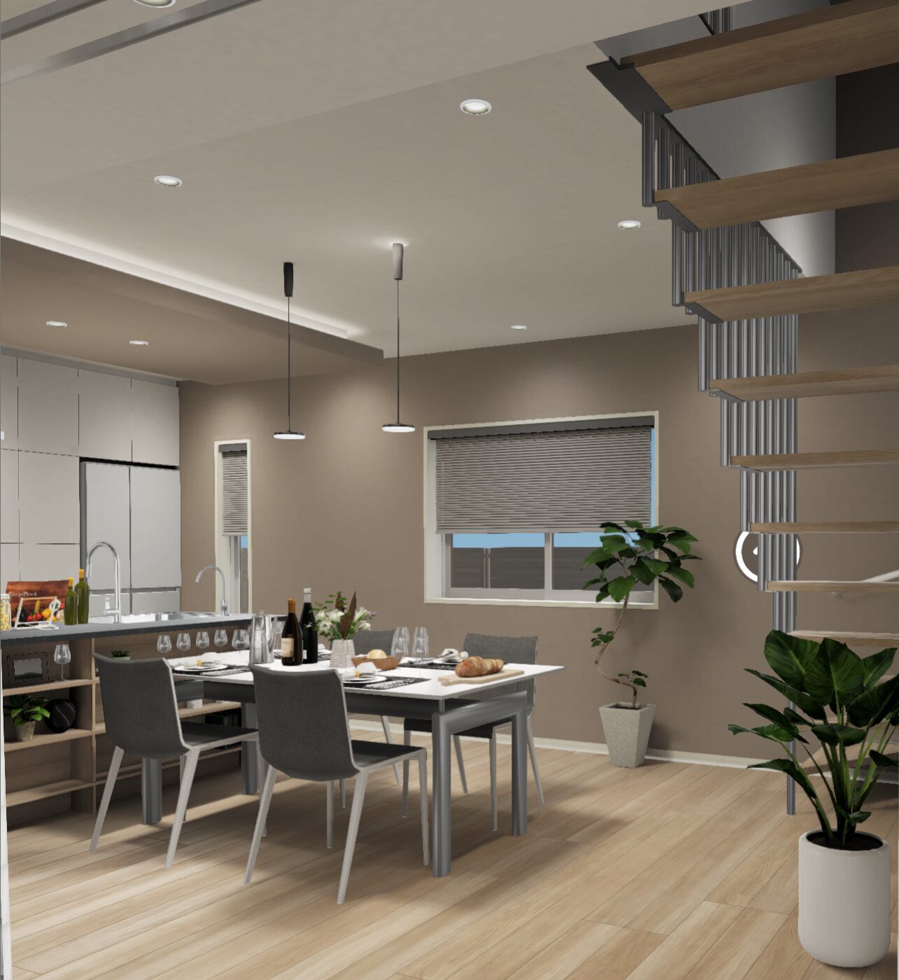 桧家住宅 イタリアンモダン内観